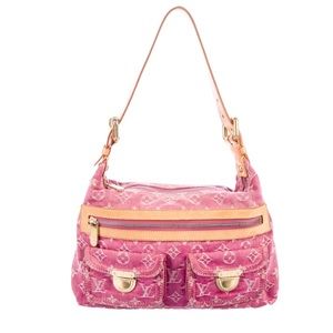 LOUIS VUITTON Pink Denim Bag